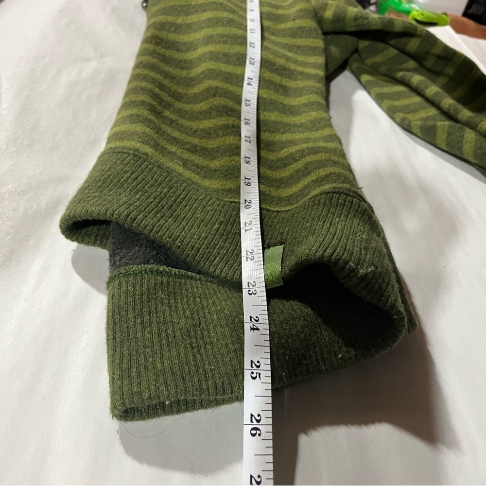 Mountain Hardwear Green Merino Wool Blend Sweater with Hoodie XS - Picture 11 of 11